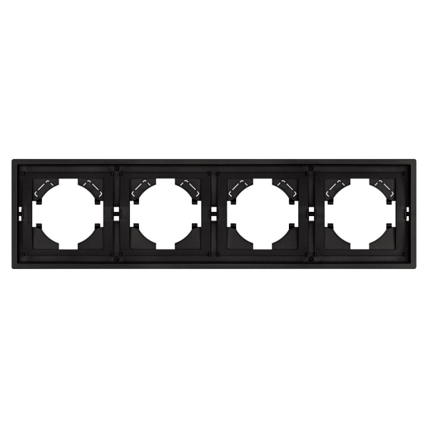 Рамка пластиковая FRM-TENDO-SFPL-4-BK Arlight 054654