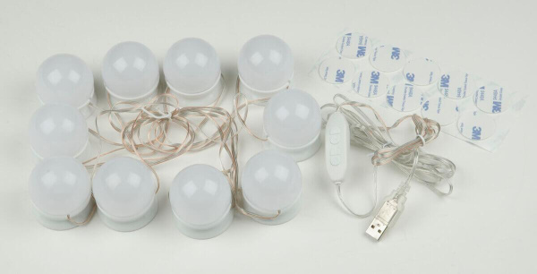 Подсветка для зеркал Uniel Backstage белый ULM-F50-8W/SW/10/Dim IP20 White UL-00006857