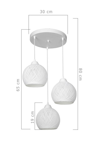 Подвесная люстра Toplight Lizbeth TL1612R-03WH