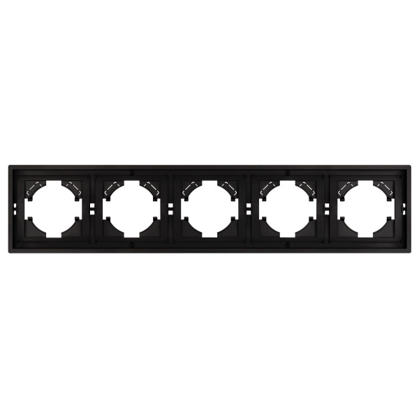 Рамка пластиковая FRM-TENDO-PL-5-BK Arlight 053852