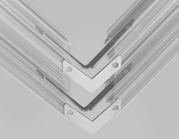 Комплект угловых вертикальных и горизонтальных соединителей Ambrella Light TRACK SYSTEM GL2015