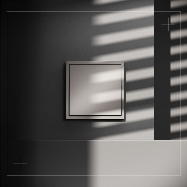 Выключатель встраиваемый Voltum S70 одноклавишный 10А, (кашемир) VLS010103