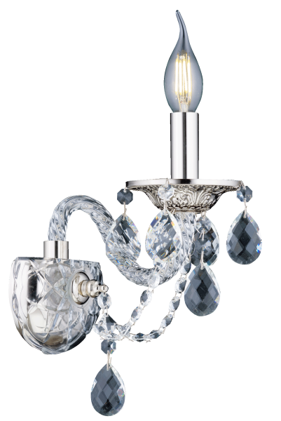 Бра Veneto Luce B1677/1W SN+BK (1/6)