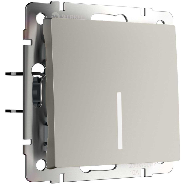 Выключатель одноклавишный с подсветкой (дымчатый) W1210104/ a069448