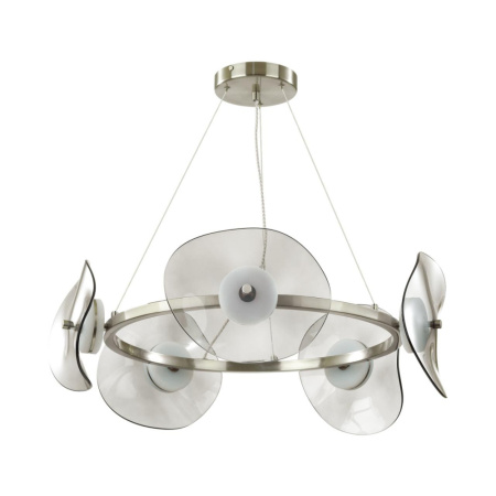 4858/48L L-VISION ODL_EX21 никель/дымчатый/стекло Люстра LED 1*48W 4000K FLUENT