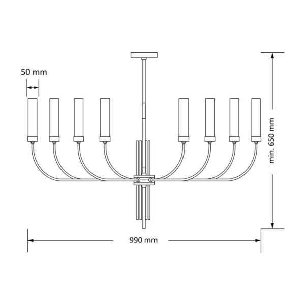 Подвесной светильник KUTEK MOOD MUS-ZW-8(Z)II