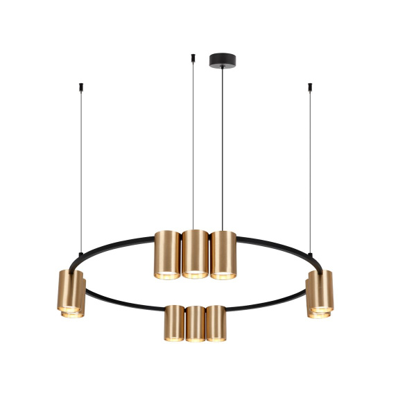 Подвесная люстра Denkirs Orbit DK4065-BK+SG