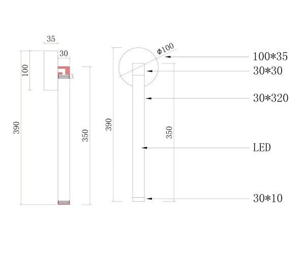 Бра Kink Light Эванте 08456W,19