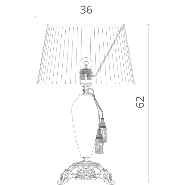 Настольная лампа Divinare 5123/01 TL-1