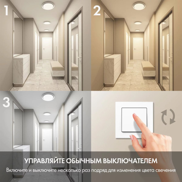 Потолочный светодиодный светильник Denkirs DK6515-WH/1