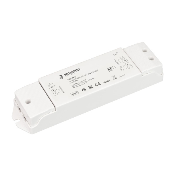 INTELLIGENT ARLIGHT Диммер SMART-PWM-102-72-CDW-PD-SUF (12-36V, 2x5A, ZB, 2.4G) (IARL, Контроллер) 037341