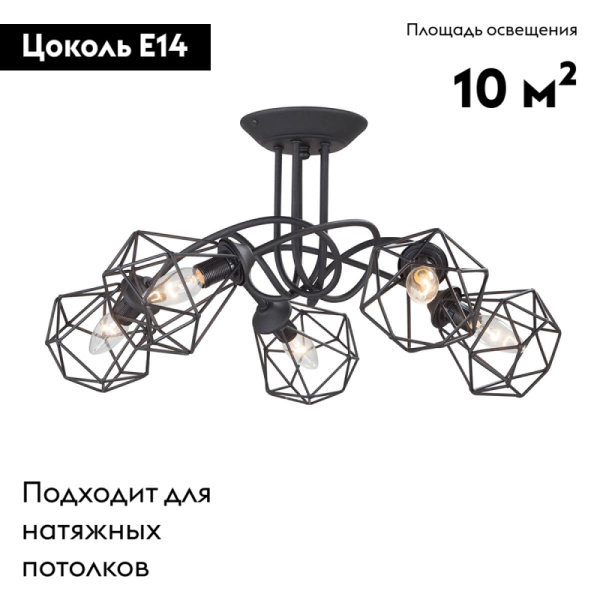 Потолочная люстра Vitaluce V4930-1/5PL