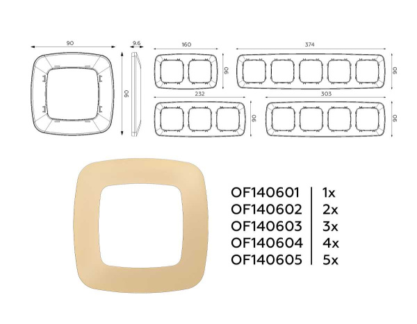 Рамка AMBRELLA VOLT OF140601
