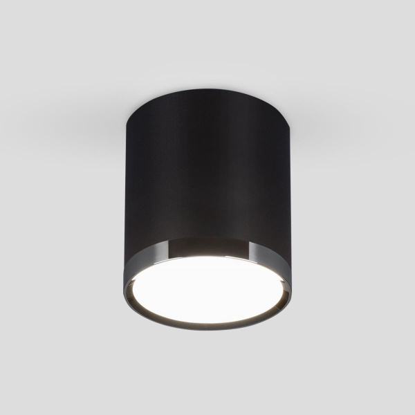 Потолочный светодиодный светильник Elektrostandard DLR024 6W 4200K черный матовый a039018