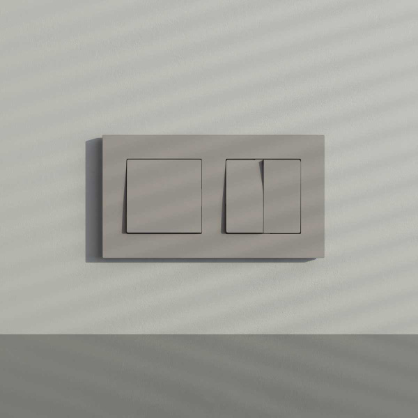 Рамка на 2 поста Werkel Slab дымчатый софт W0022917 a071621