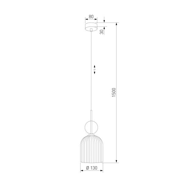 Подвесной светильник TK Lighting 11020 Sophia Cognac a071819