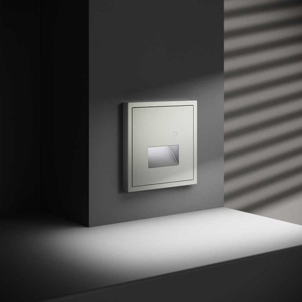 Подсветка светодиодная встраиваемая Voltum S70 с датчиком, (сталь) VLS070705