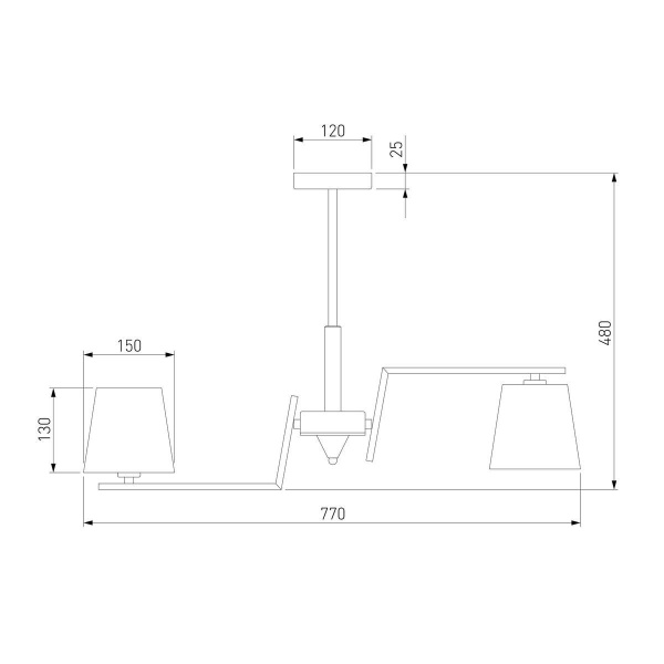 Потолочная люстра Eurosvet Ozark 60149/8 латунь Smart