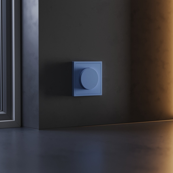 Накладка для светорегулятора поворотно-нажимного, S70 (деним) Voltum VLS002015