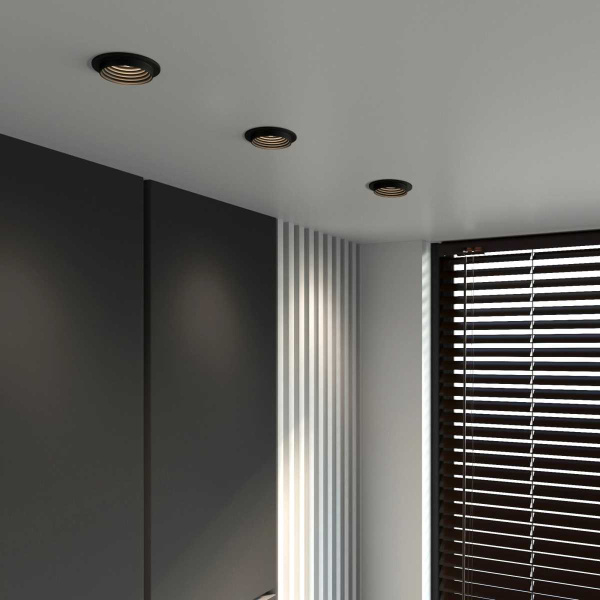 Встраиваемый светильник Elektrostandard 25007/01 GU10 чёрный a064251