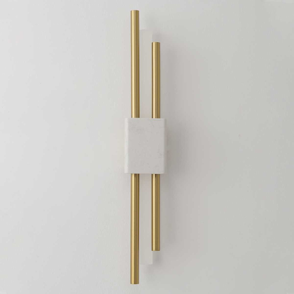 Бра Crystal Lux CARTA AP6W LED WHITE/BRASS