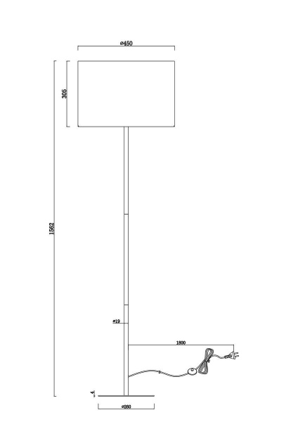 Торшер Moderli Gingko V11007-F