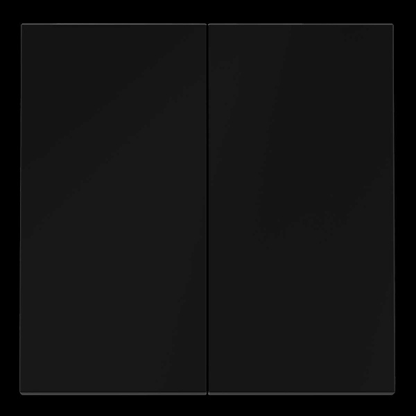 Клавиши для выключателя/переключателя двухклавишного S70 (черный матовый) Voltum VLS000308