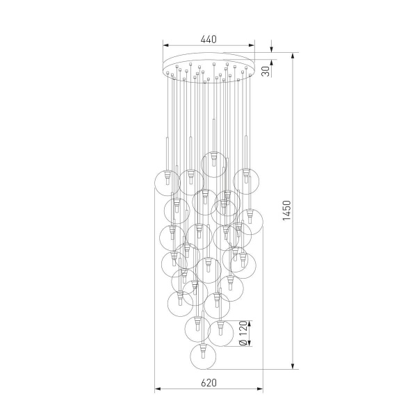 Подвесная люстра TK Lighting 10099 Nilos