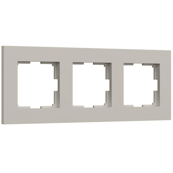 Рамка на 3 поста Werkel Slab дымчатый софт W0032917 a071626