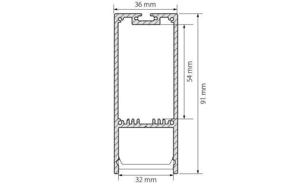 Профиль Arlight SL-LINE-3691-2000 ANOD 019302