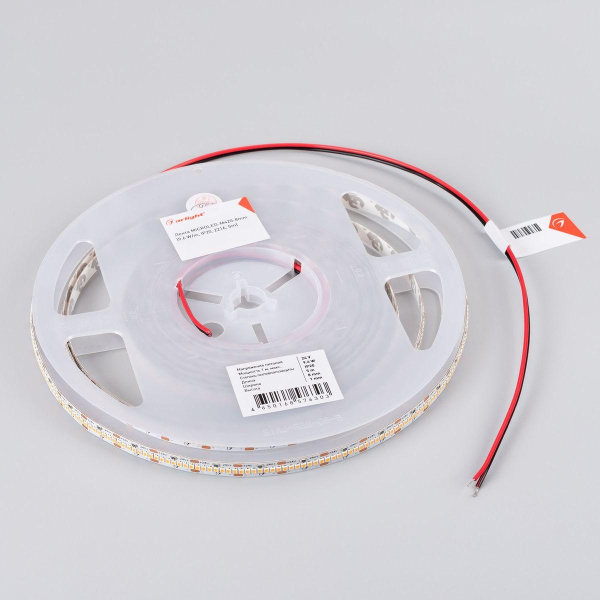 Светодиодная лента Arlight 6W/m 420Led/m 2216SMD холодный белый 5M MICROLED-M420-8mm 24V White6000 046742