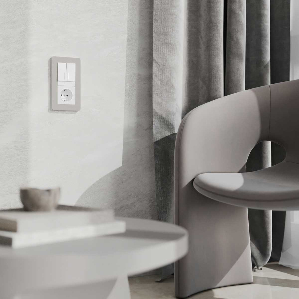 Розетка с заземлением Werkel белый W1171001 4690389155116