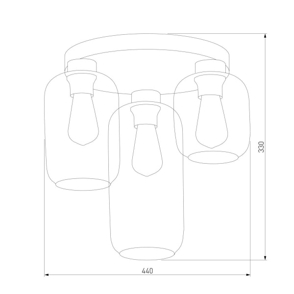 Потолочная люстра TK Lighting 3318 Marco Green