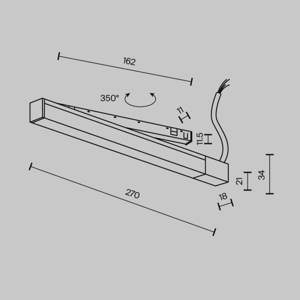 Источник напряжения Maytoni Technical TRX239DR-100B
