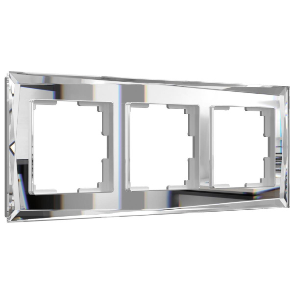 Рамка на 3 поста Werkel Diamant зеркальный W0031220 4690389158834