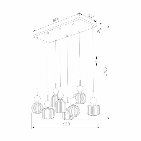 Подвесной светильник TK Lighting 11151 Sophia Green Cognac a071836