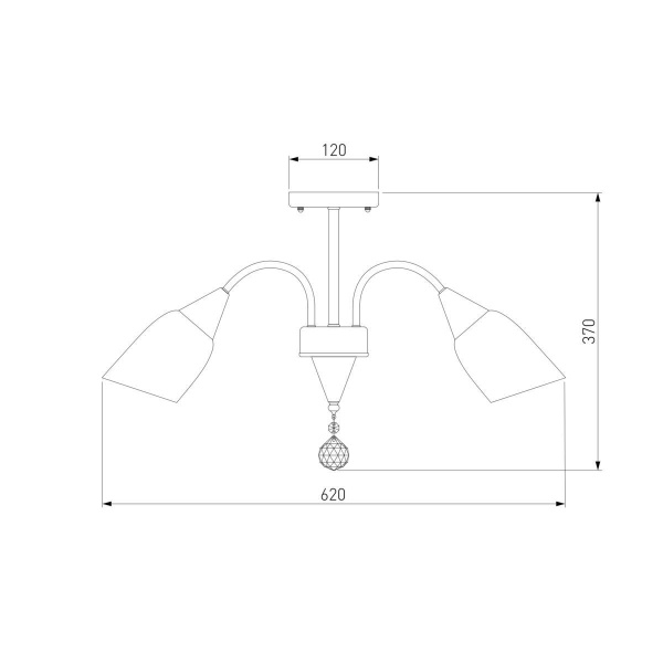 Потолочная люстра Eurosvet 30149/5 золото