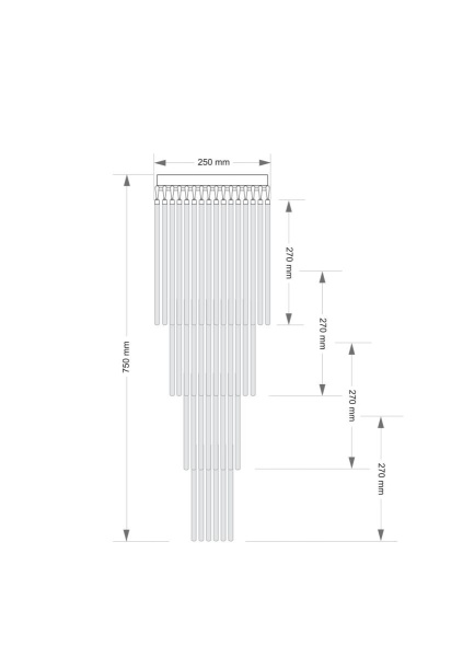 Потолочная люстра KUTEK FILAGO FIL-PLM-7(BN)250/270