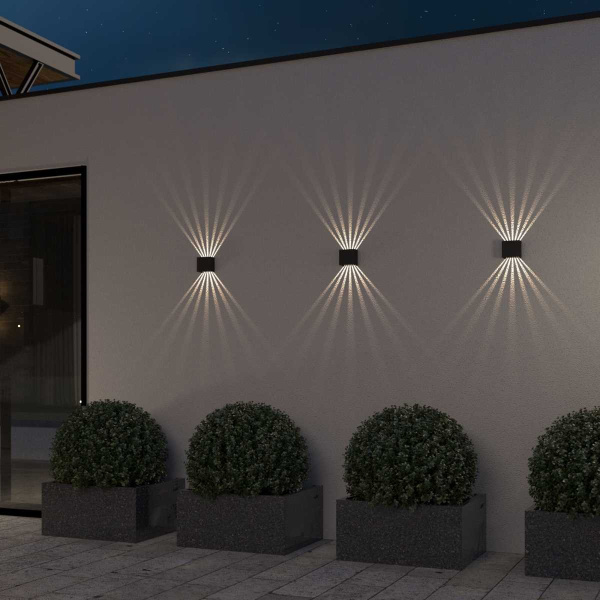 Уличный настенный светодиодный светильник Elektrostandard Sole 35149/D черный a058892