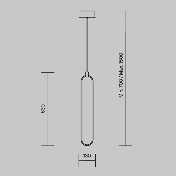 Подвесной светодиодный светильник Maytoni Chain MOD017PL-L13G