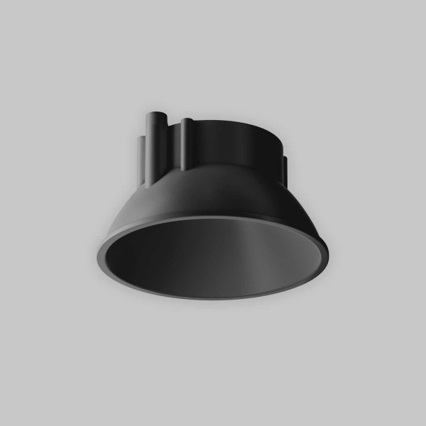 Декоративная черная рамка-отражатель Maytoni Technical для светильников серии Alfa LED Ring8-10W-RD-B