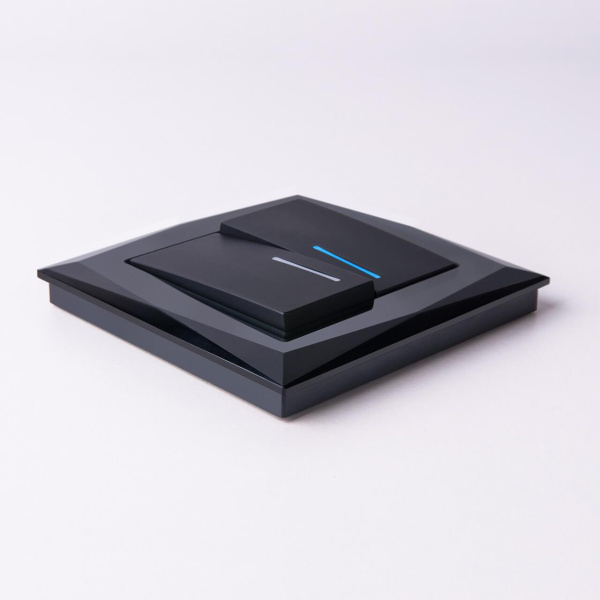 Рамка на 1 пост Werkel Diamant черный W0011208 4690389158797