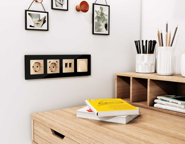 Лицевая панель AMBRELLA VOLT ALFA AP6105