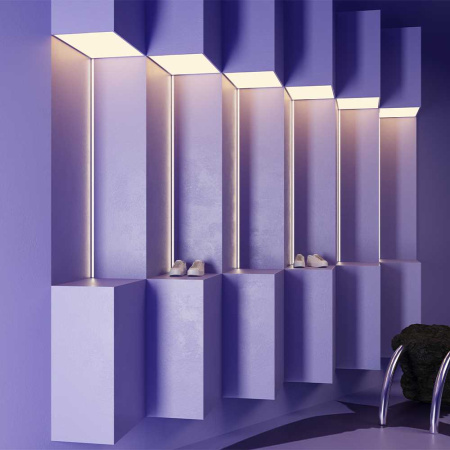 Алюминиевый профиль скрытого монтажа 16x8 (Серебро, 2 м), ALM-0808-S-2M Maytoni Led Strip 636021