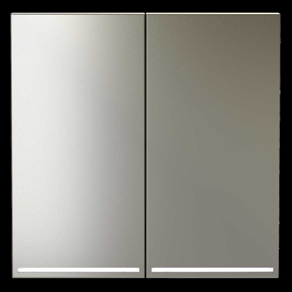 Клавиши для выключателя/переключателя двухклавишного с подсветкой S70 (шелк) Voltum VLS000404