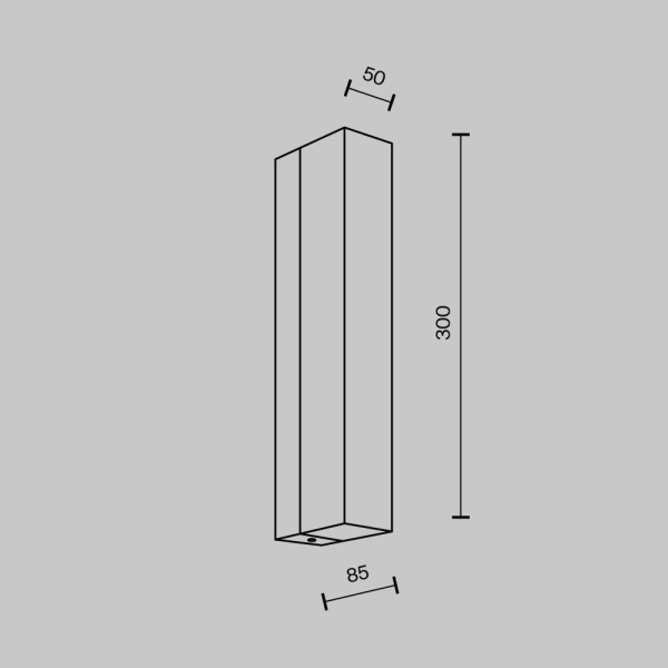 Настенный светодиодный светильник Modelux Modestyle MS.102.300 AB