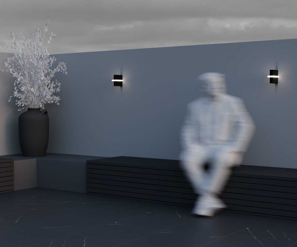 Уличный настенный светильник Maytoni Outdoor O484WL-L6GF3K