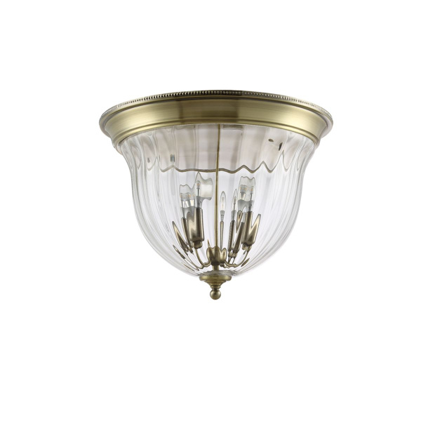 Потолочный светильник Crystal Lux Jugo PL4 Bronze/Transparente