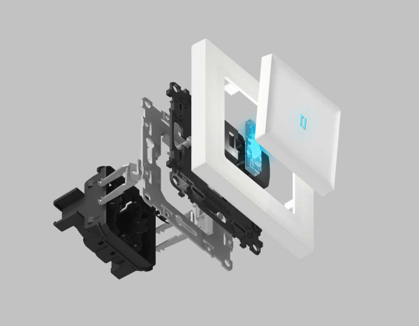 Выключатель одноклавишный AMBRELLA VOLT VM105