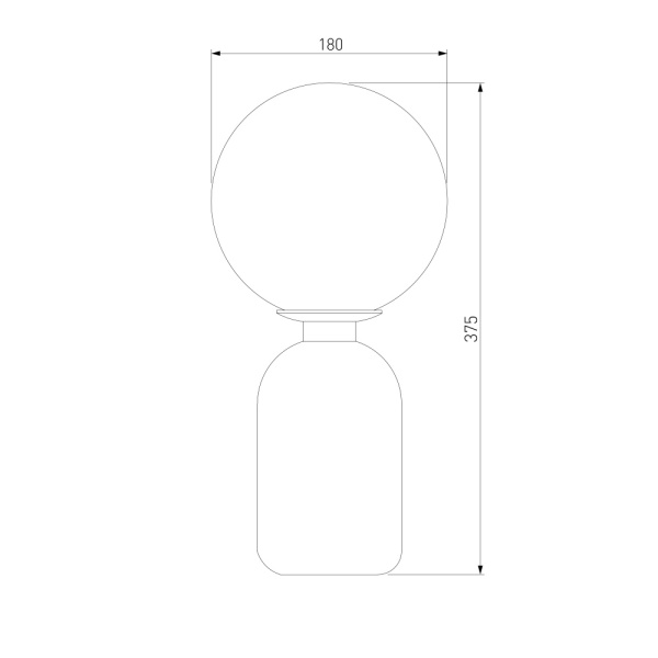 01197/1 / настольный светильник / черный жемчуг